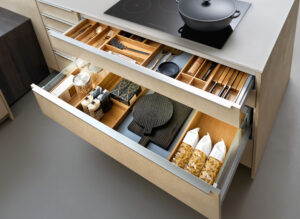 Wooden Dividers for Smart Storage in Kitchen