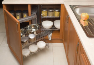 Corner cabinets for small kitchen design